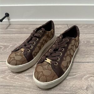 Coach Brown Monogram Women's Sneakers